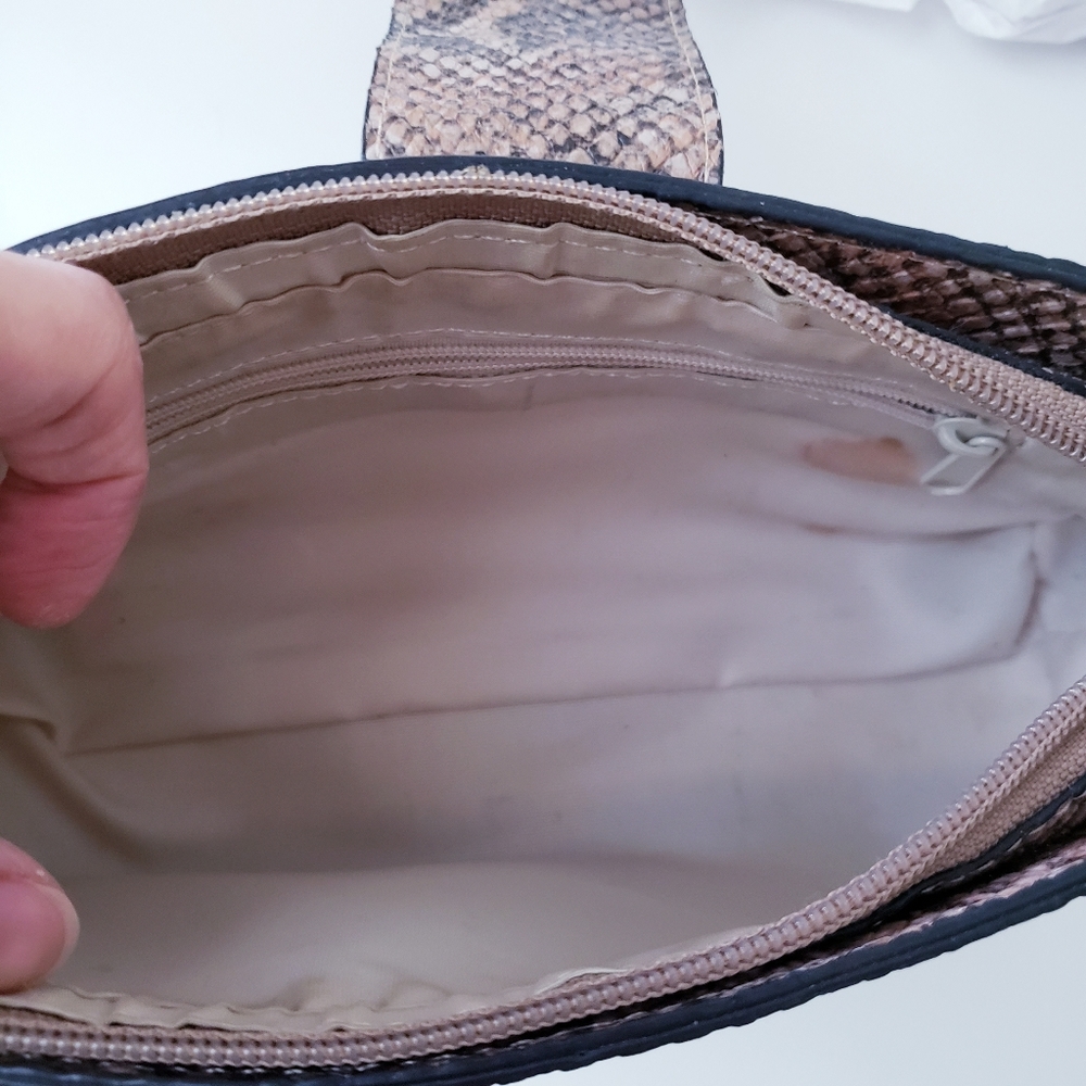 Vintage Guess Brown Snakeprint Mini Bag - Picture 10 of 14
